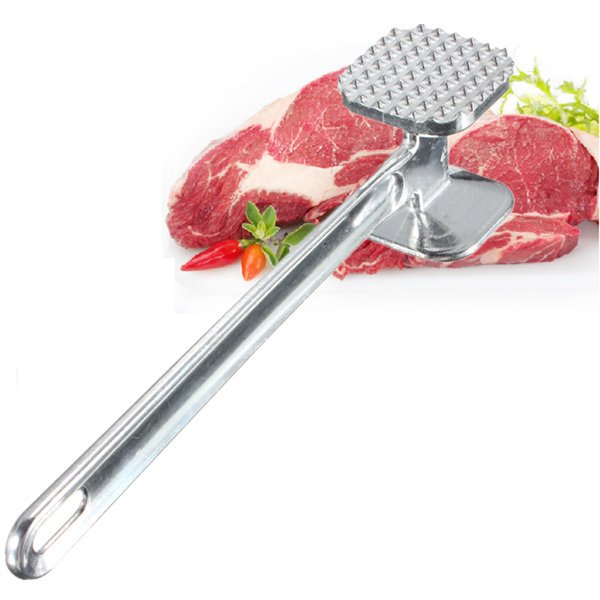 Aluminum double sided steak hammer