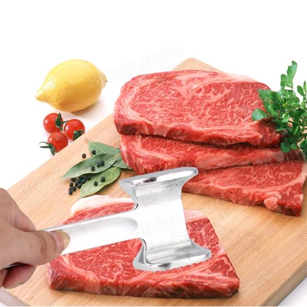 Aluminum double sided steak hammer