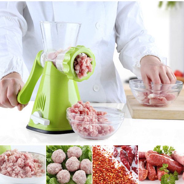 Multifunctional manual meat mincer