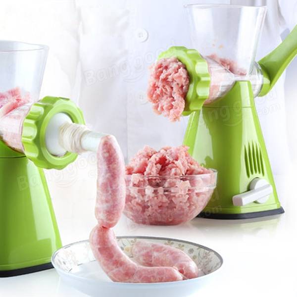 Multifunctional manual meat mincer