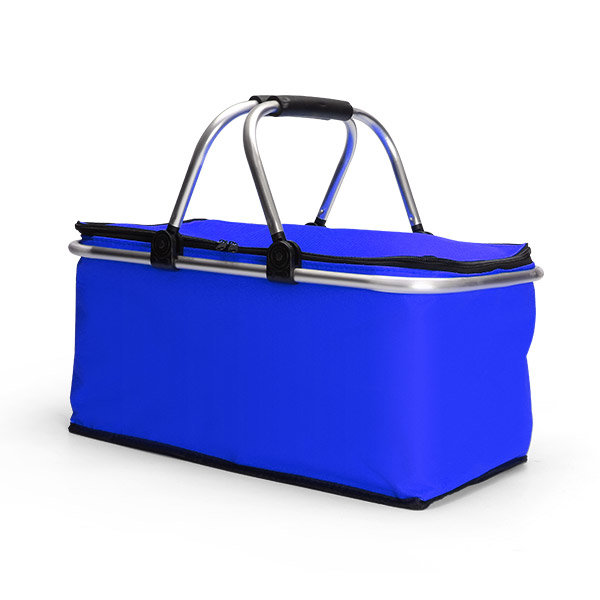 Portable folding picnic basket