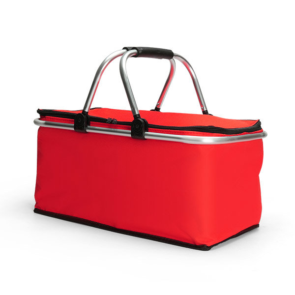 Portable folding picnic basket