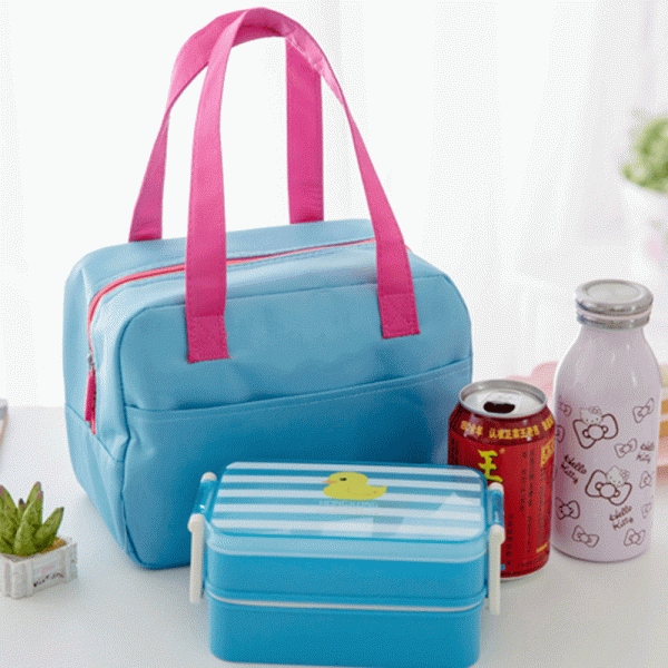 Large capacity insulated lunch tote bag