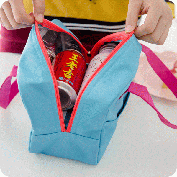 Large capacity insulated lunch tote bag