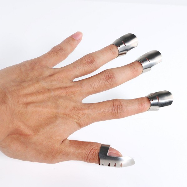 Stainless steel finger protector