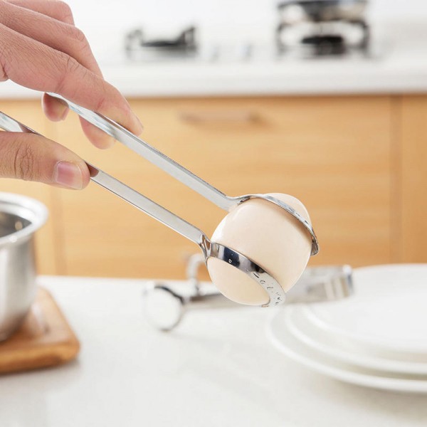 Stainless steel scale-proof egg-boiling forceps