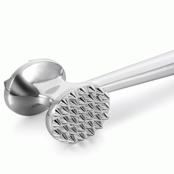 Stainless steel meat softener hammer