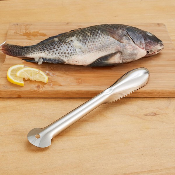 Stainless steel fish scale scraper