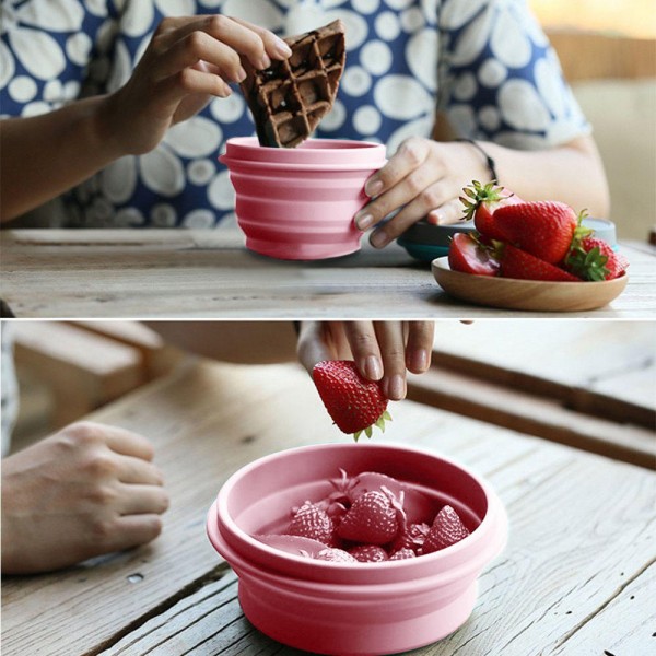 A collapsible lunch box