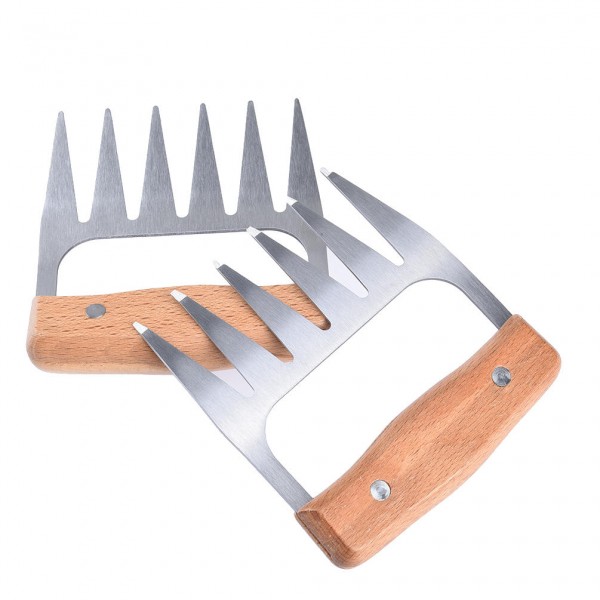 Stainless steel barbecue fork