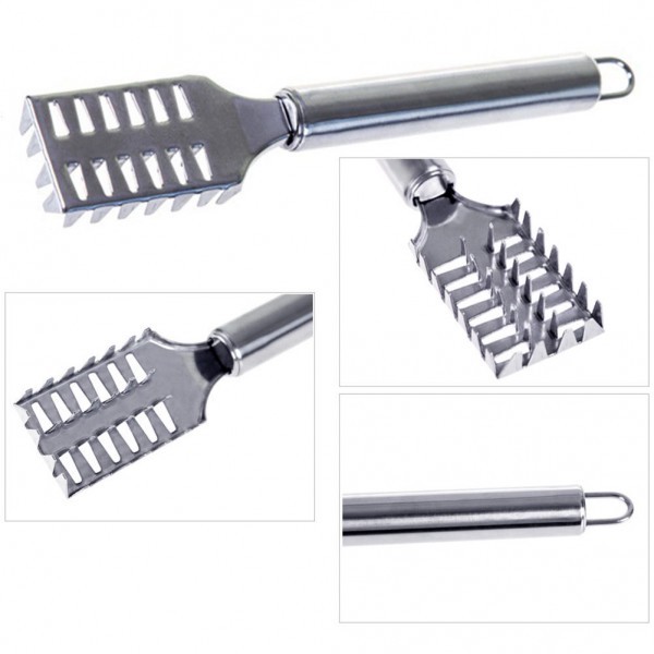 Stainless steel fish scale remover