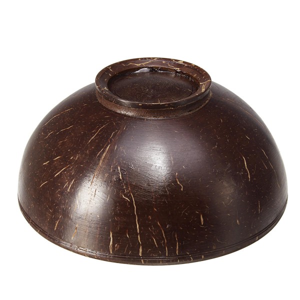 Coconut shell bowl and spoon