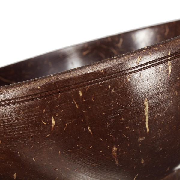 Coconut shell bowl and spoon